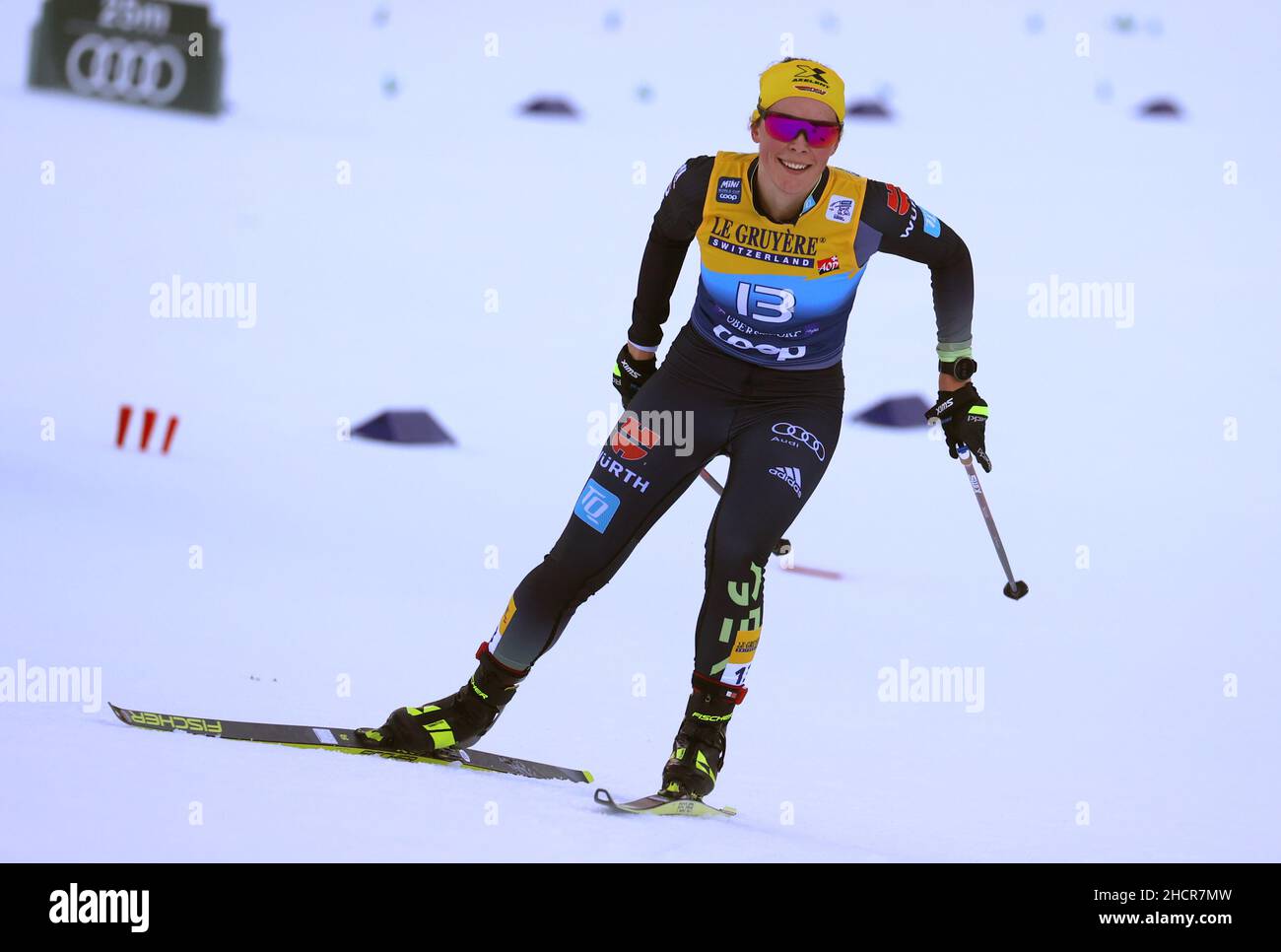 Oberstdorf, Germania. 31st Dic 2021. Sci nordico/sci di fondo: Coppa del  mondo, Tour de Ski, 10 km partenza di massa classica, donne. Coletta Rydzek  dalla Germania in pista. Credit: Karl-Josef Hildenbrand/dpa/Alamy Live