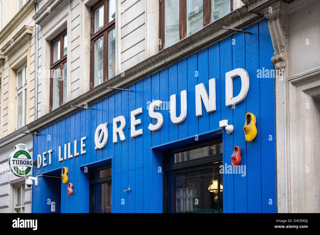 DET Lille Øresund bar nel quartiere Vesterbro di Copenhagen, Danimarca Foto Stock