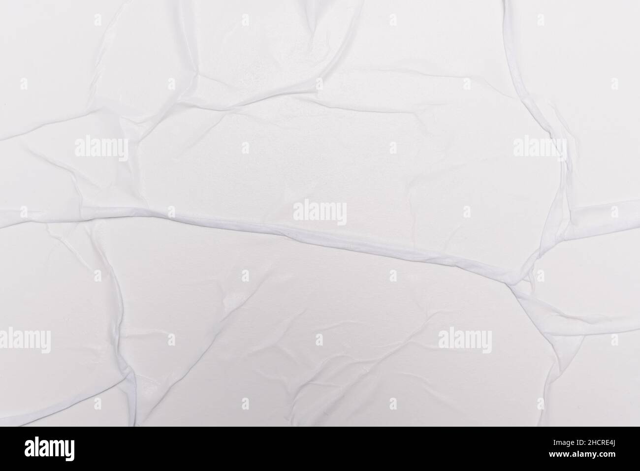 carta bianca umida piegata a pan., grunge lo sfondo Foto Stock