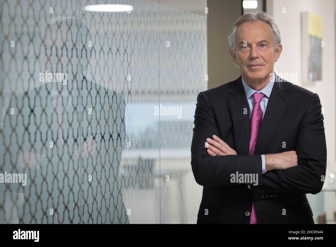 Foto del file datata 09/04/18 dell'ex primo ministro Tony Blair che diventerà un Signore dopo essere stato nominato compagno di Cavaliere dell'Ordine più nobile della Garter nella lista degli onori di Capodanno. Data di emissione: Venerdì 31 dicembre 2021. Foto Stock