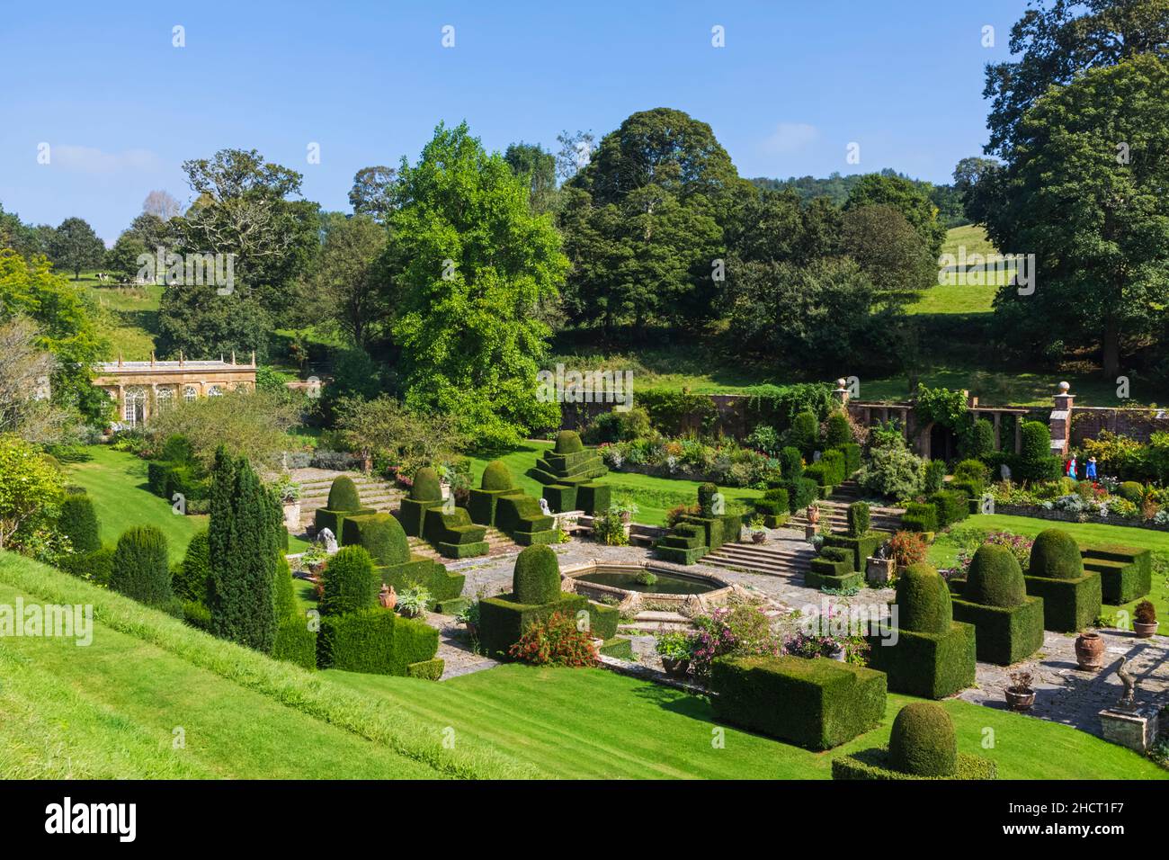 Inghilterra, Dorset, Beaminster, Mapperton House and Gardens, The Gardens Foto Stock