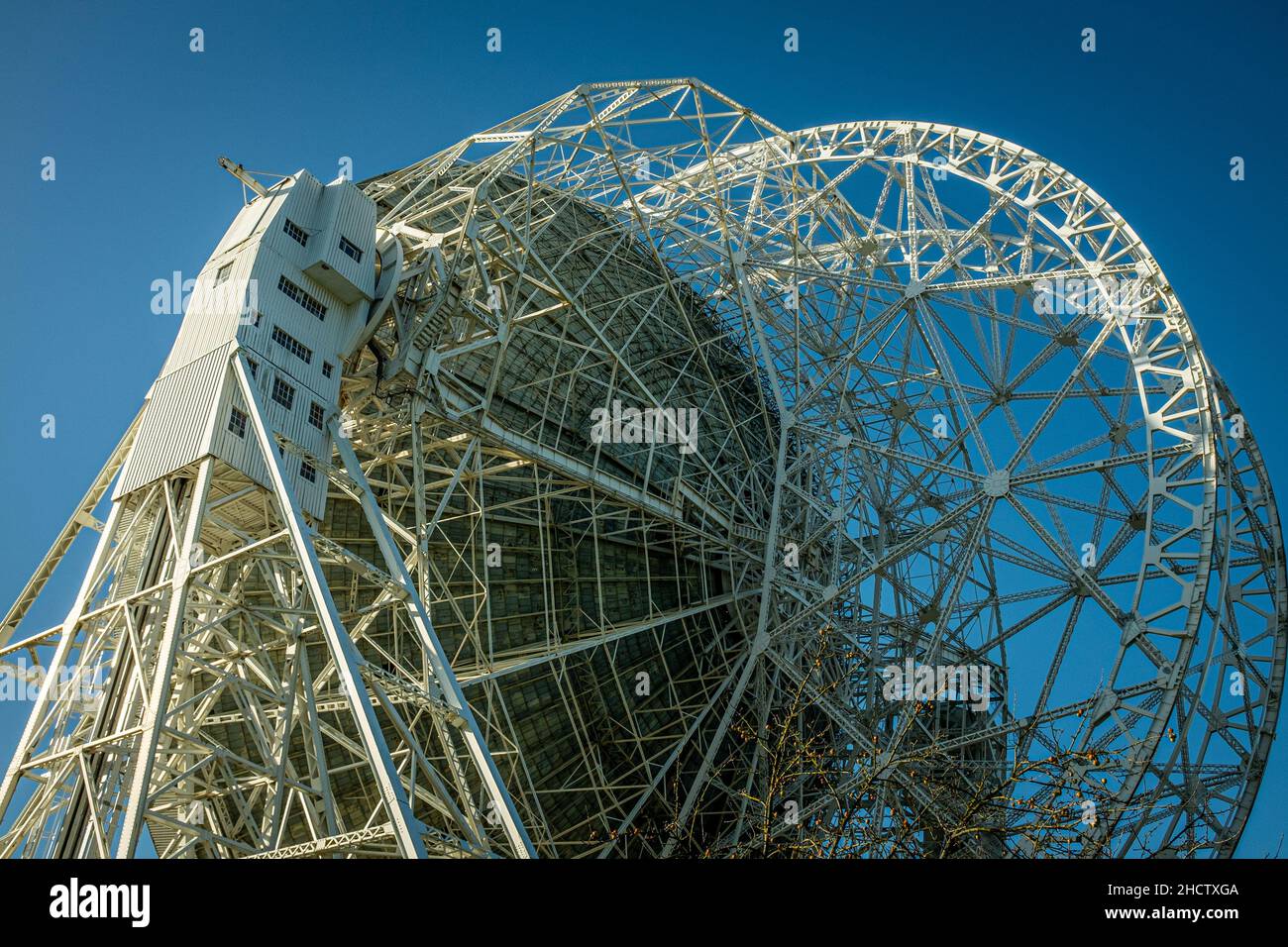 Jodrell Bank telescopio Foto Stock