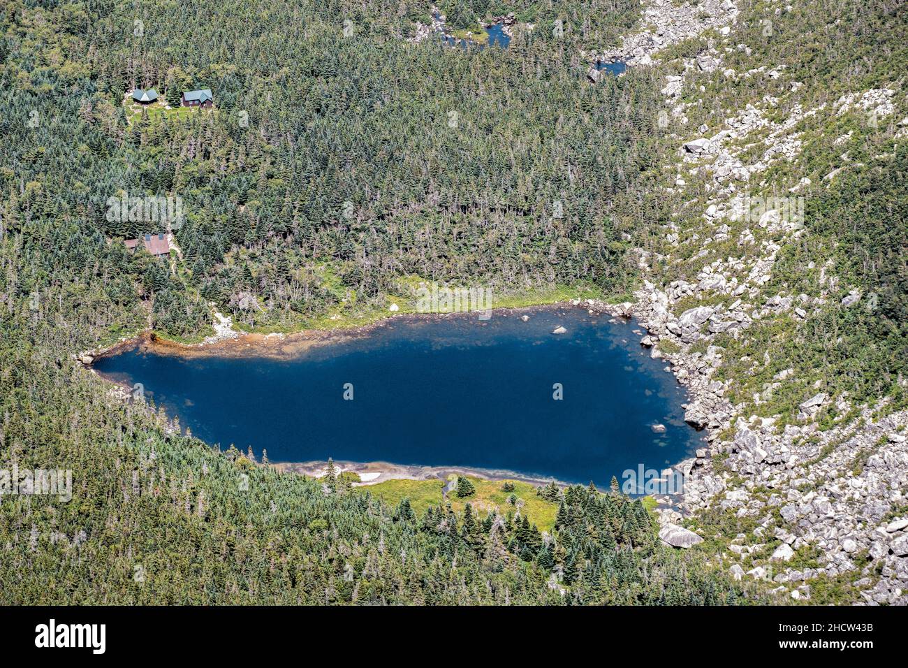 Stagno di camino dalla cima del Monte Katahdin. Foto Stock