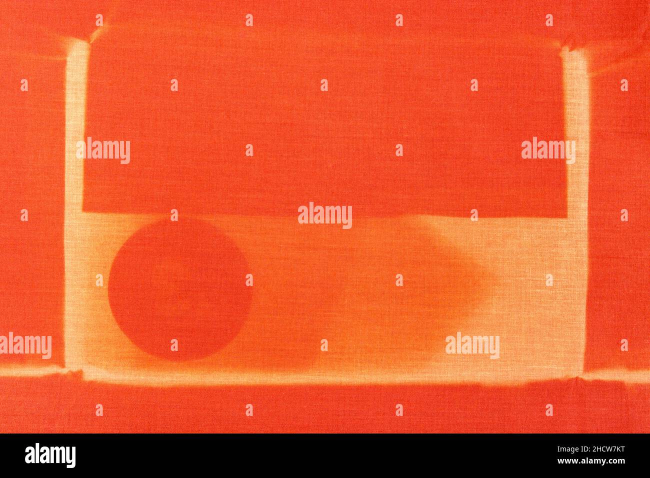 Tessuto sbiancante / materiale resistente agli agenti atmosferici esposto alla luce del sole per 10 anni. Per sbiaditi dalla luce, sbiancati dal sole, fotodegradazione, danni UV. Vedere Note. Foto Stock