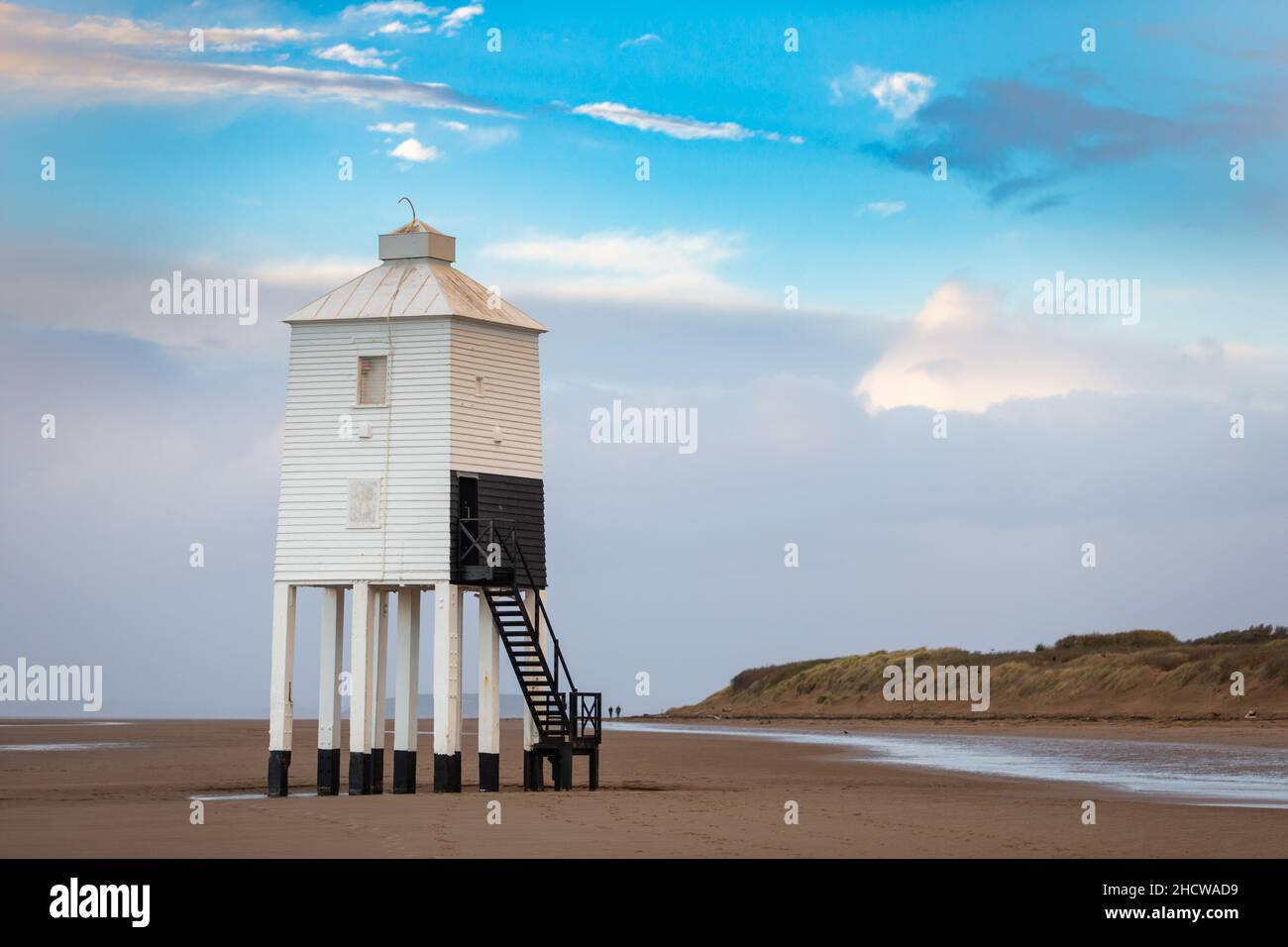 Burnham-on-Sea Low Lighthouse, Somerset, Regno Unito 2021 Foto Stock