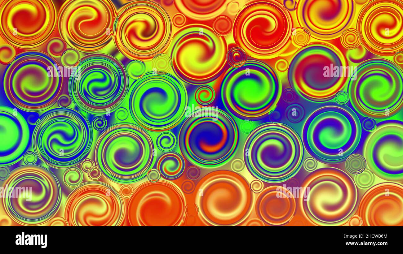 Sfondo testurizzato astratto multicolore con cerchi. Design, arte Foto Stock