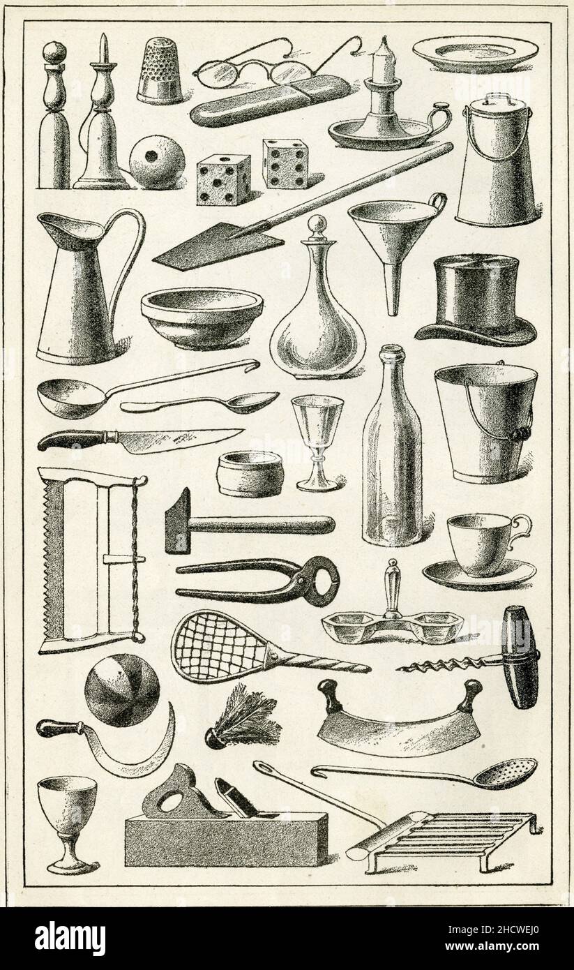 OBJETS VUS EN PROSPETTIVA Foto Stock