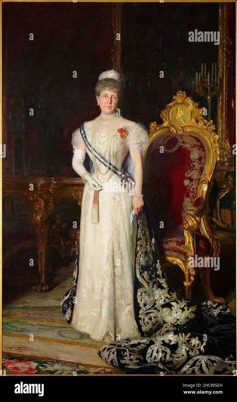 Reina María Cristina de Habsburg-Lorena. Foto Stock