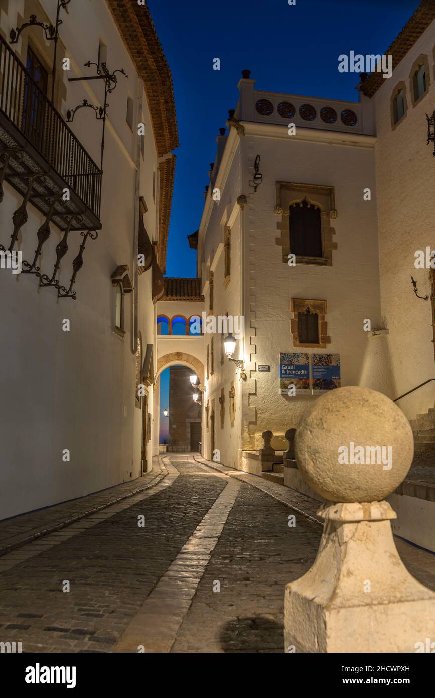 MUSEO DE MARICEL CALLE DE FONOLLAR SITGES COSTA DORADA CATALOGNA SPAGNA Foto Stock