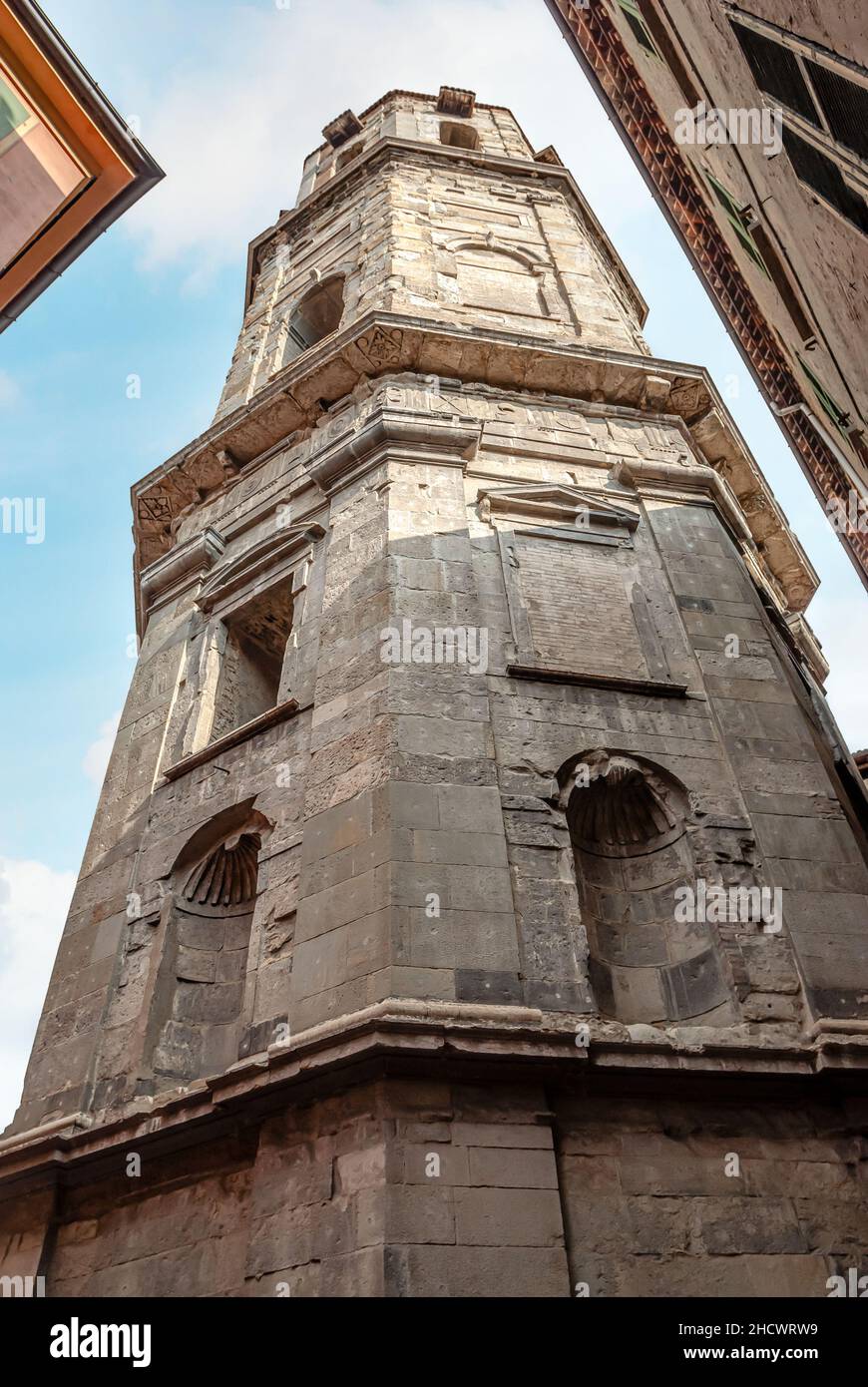 Torre della Basilica di San Prospero a Reggio Emilia, Emilia Romagna, Italia Foto Stock