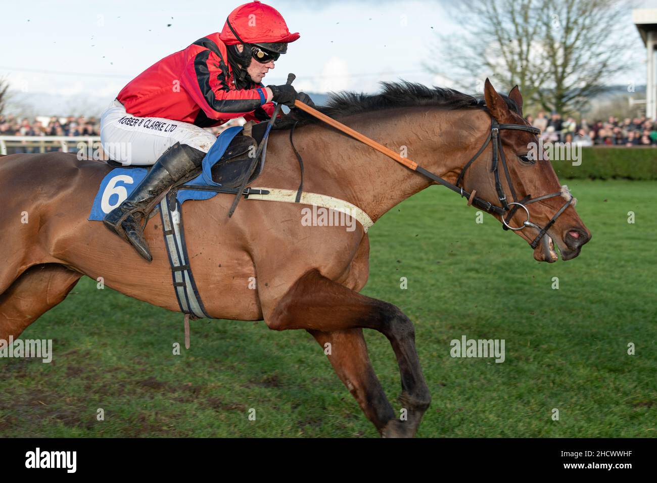 Butterwick Brook in esecuzione a Wincanton il giorno di Santo Stefano 2021 Foto Stock
