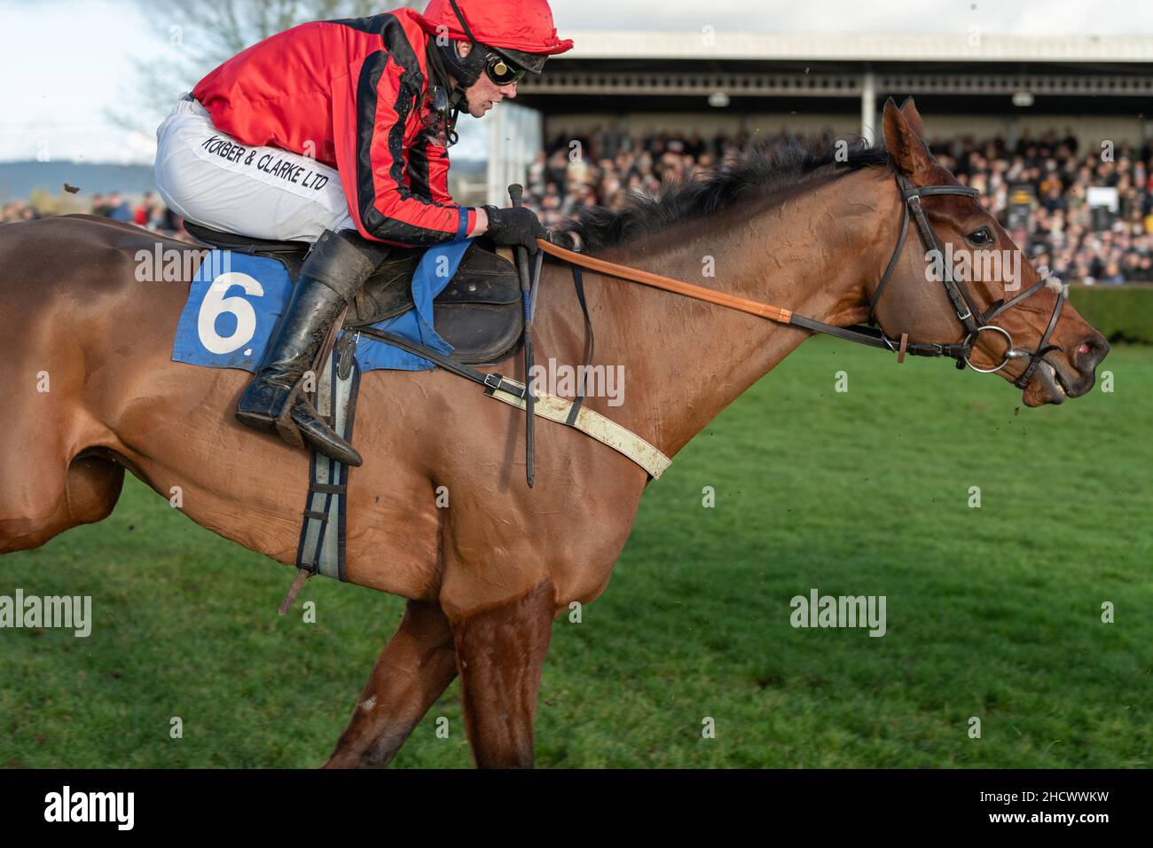 Butterwick Brook in esecuzione a Wincanton il giorno di Santo Stefano 2021 Foto Stock
