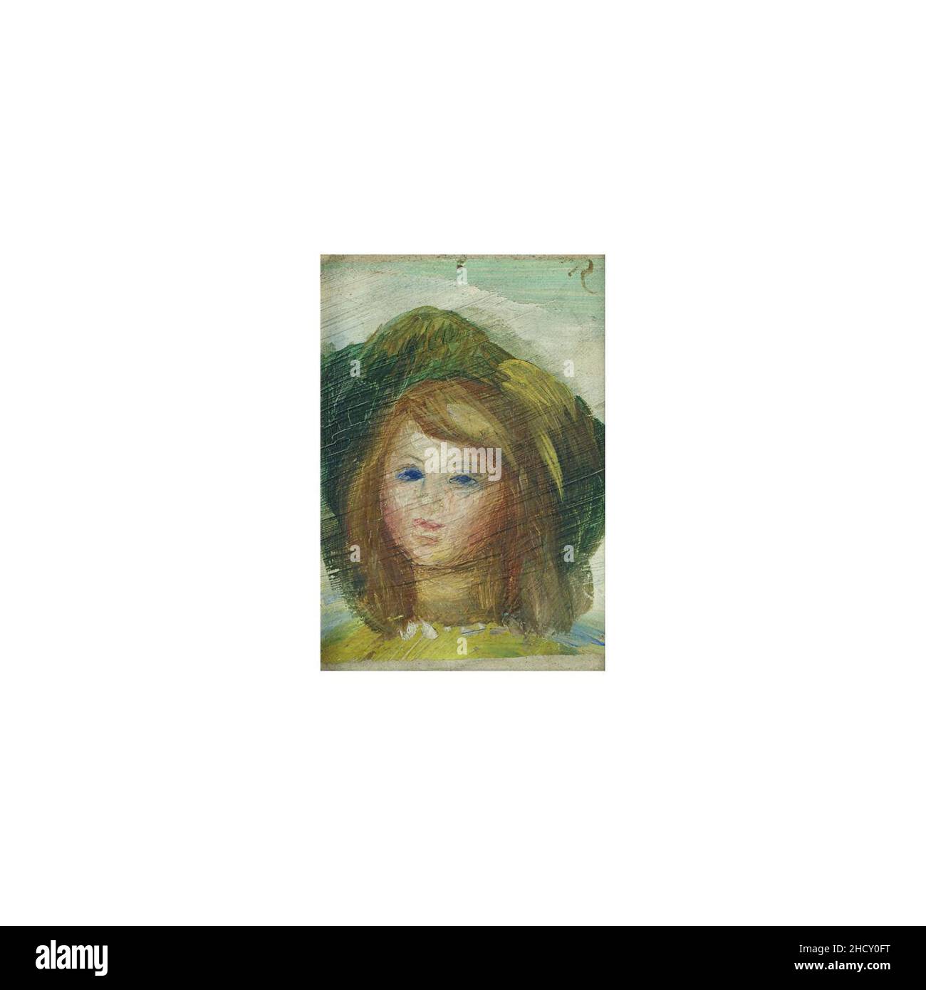 Renoir - JEUNE FILLE, 10,5 da 7,5cm. Foto Stock