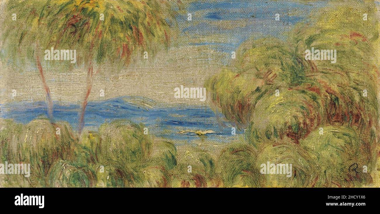 Renoir - PAYSAGE, 14,7 da 28,9cm. Foto Stock