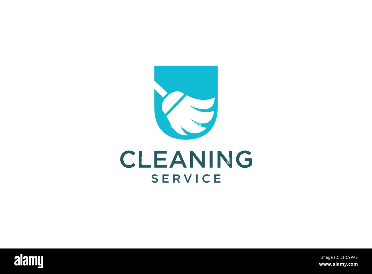 Lettera U per pulizia servizio pulito manutenzione per dettagli auto, case logo icona vettore. Illustrazione Vettoriale