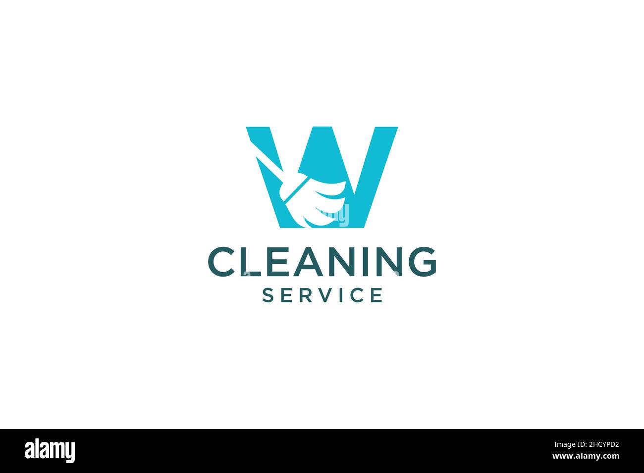 Lettera W per pulizia servizio pulito manutenzione per dettagli auto, case logo icona vettore. Illustrazione Vettoriale
