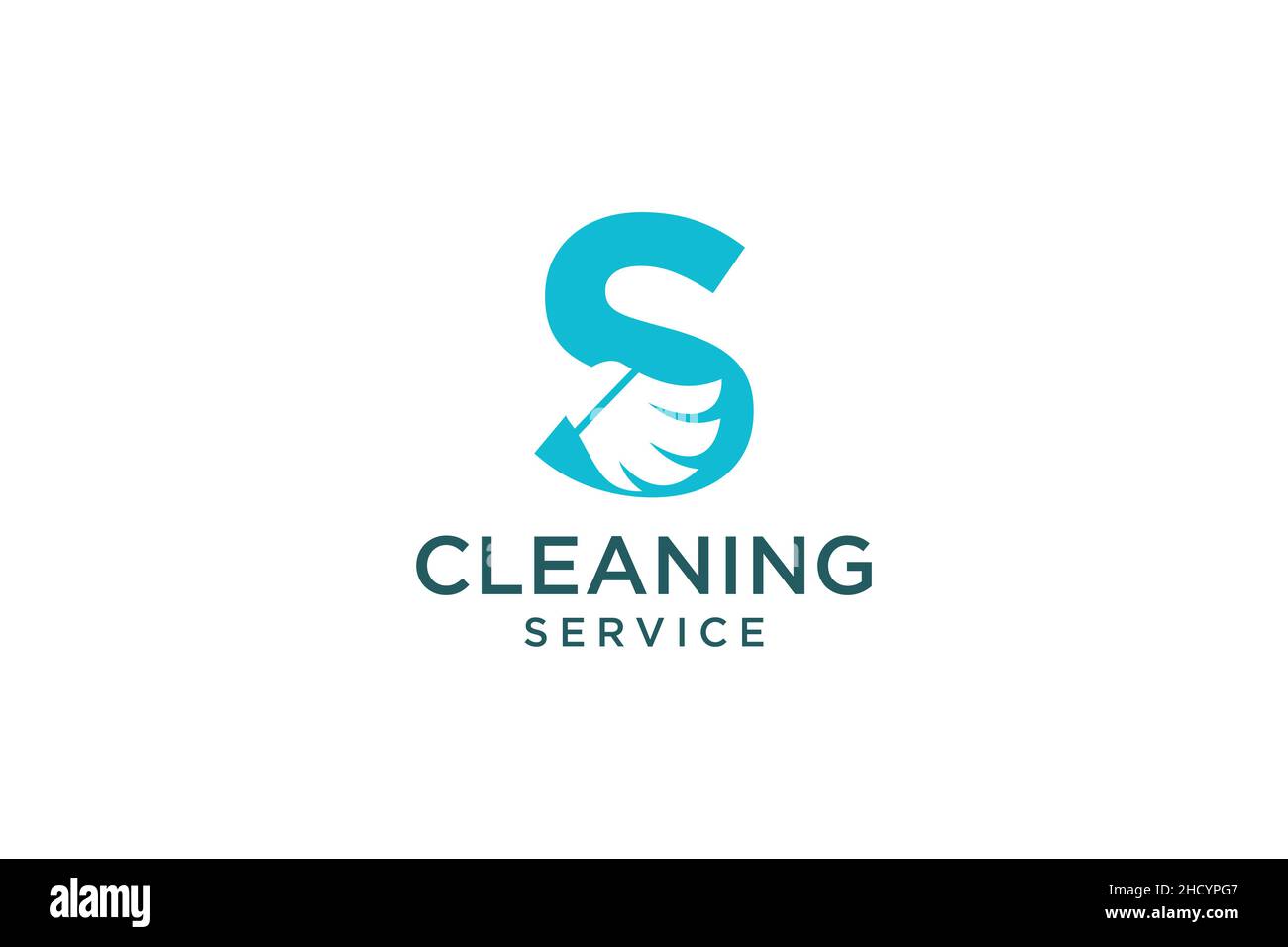 Lettera S per pulizia servizio pulito manutenzione per dettagli auto, case logo icona vettore. Illustrazione Vettoriale