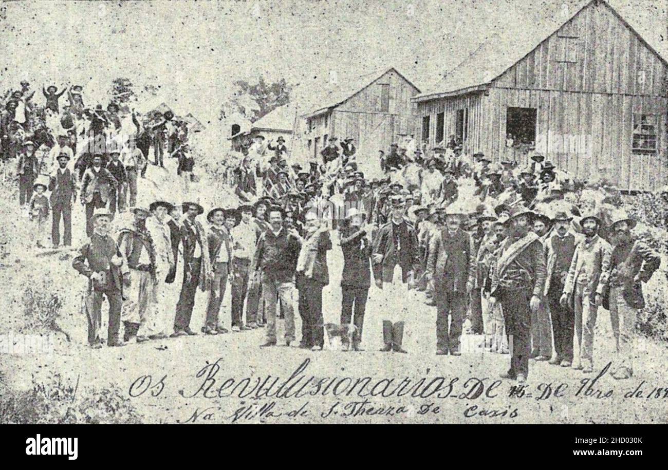 Revolta dos Colonos 1891. Foto Stock