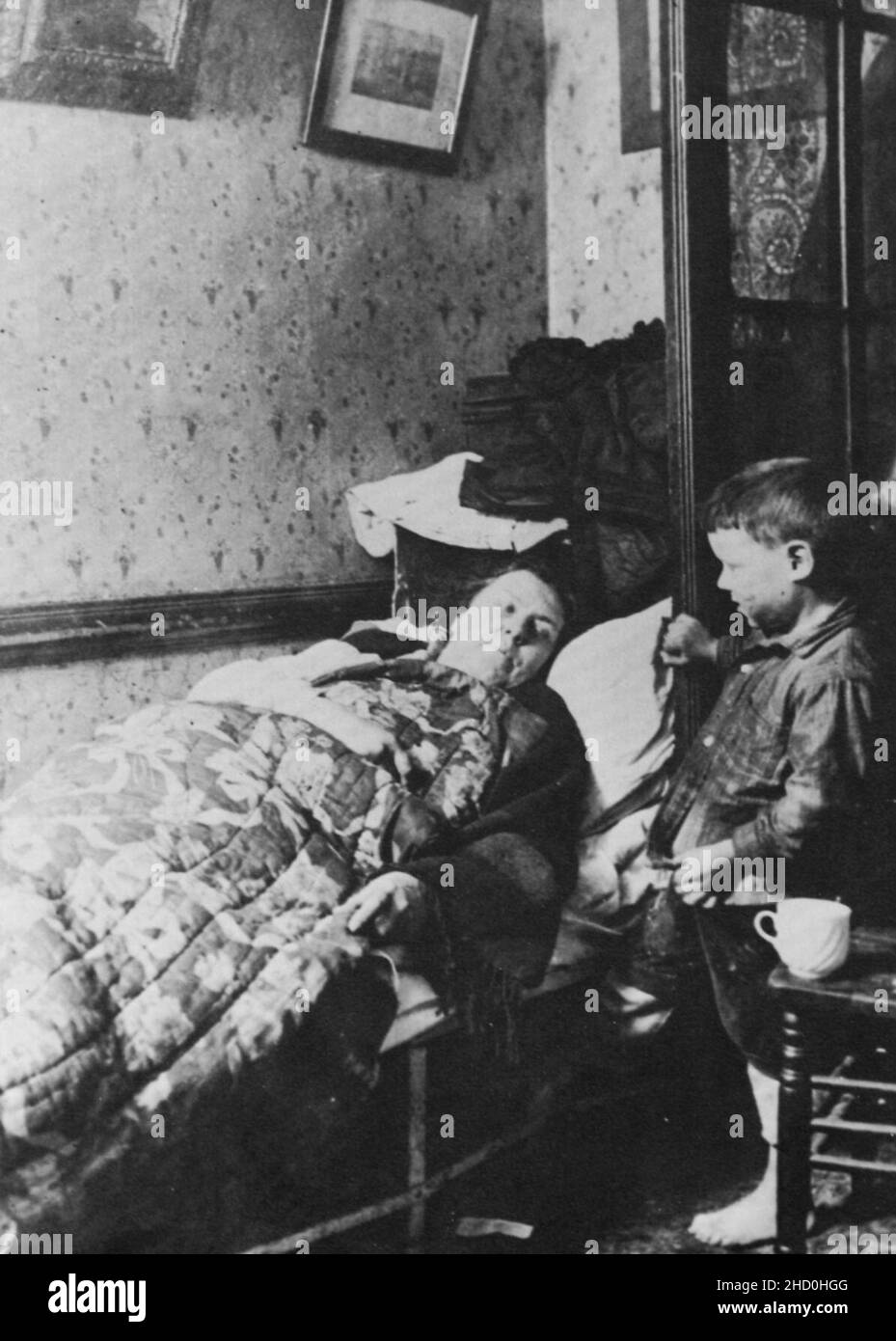 Riis, Jacob A. - »Eine Krankenschwester« Foto Stock