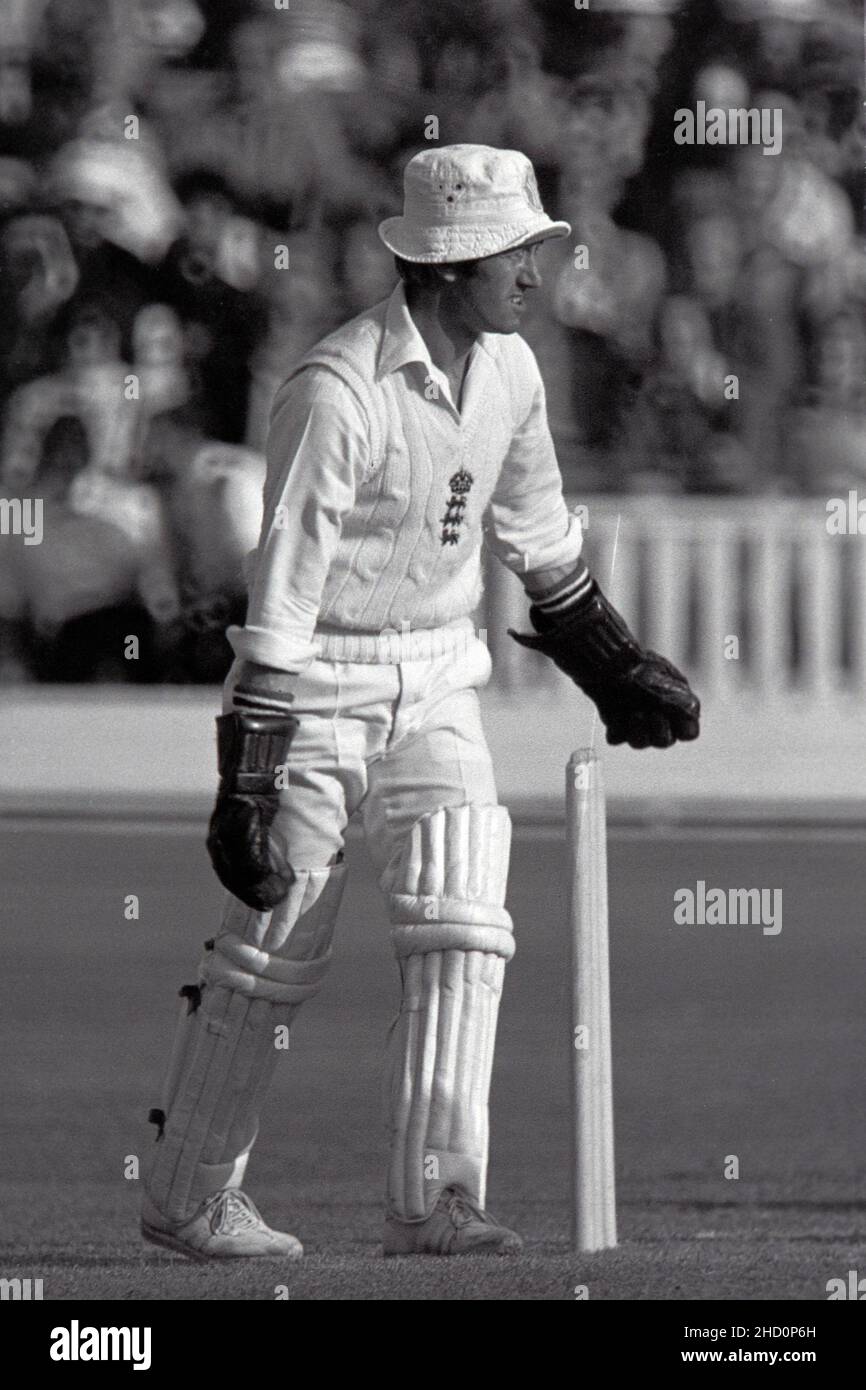 Bob Taylor (guardiana), Inghilterra vs Nuova Zelanda, Third Test, Lord's Cricket Ground, Londra, Inghilterra 24 - 28 agosto 1978 Foto Stock