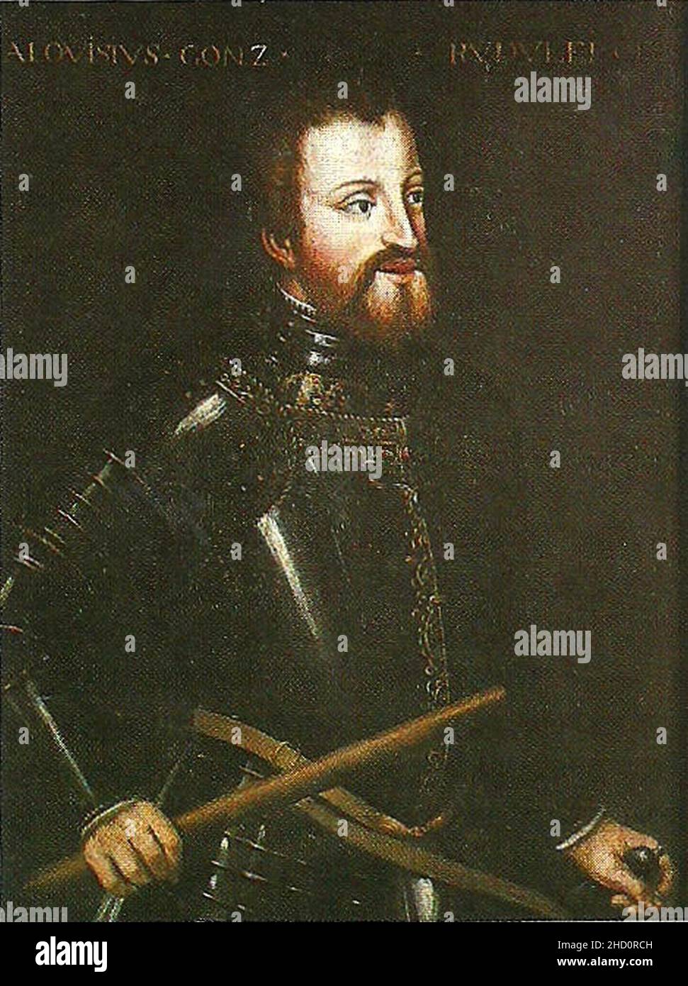 Ritratto di Aloisio (Luigi) Gonzaga. Foto Stock