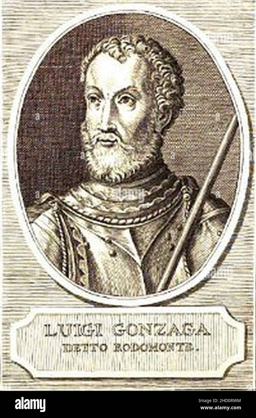 Ritratto di Luigi Gonzaga detto Rodomonte. Foto Stock