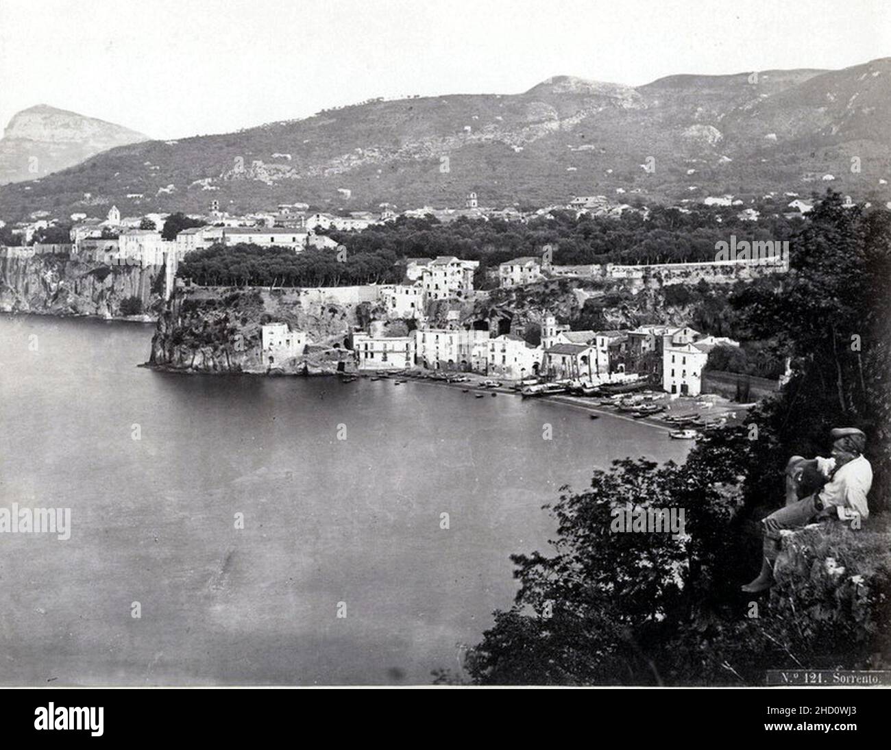 Rive, Roberto (18..-1889) - n. 121 - Sorrento. Foto Stock