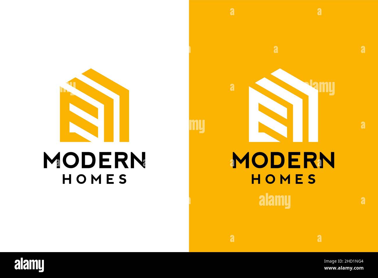 Logo design di e in vettoriale per edilizia, casa, immobiliare, immobiliare, immobiliare, immobiliare. Modello di design professionale minimal Awesome alla moda con logo sul doppio Illustrazione Vettoriale