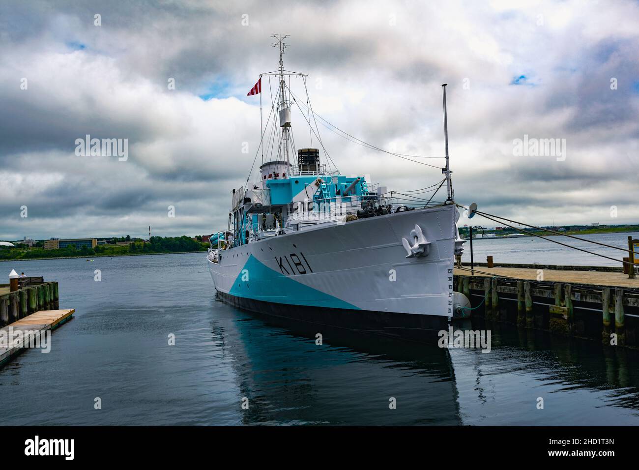 HMCS Sackville è l'ultima corvette sopravvissuta di classe dei fiori della seconda guerra mondiale, sopravvissuta a 30 convogli Trans-Atlantic scortati Foto Stock