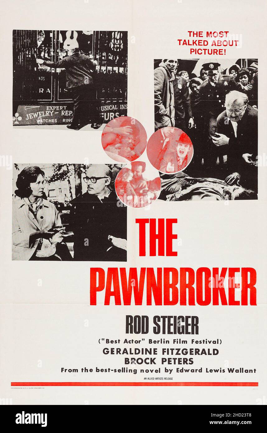 Il Pawnbroker (1964 poster - distribuzione militare degli Stati Uniti) feat Rod Steiger Foto Stock