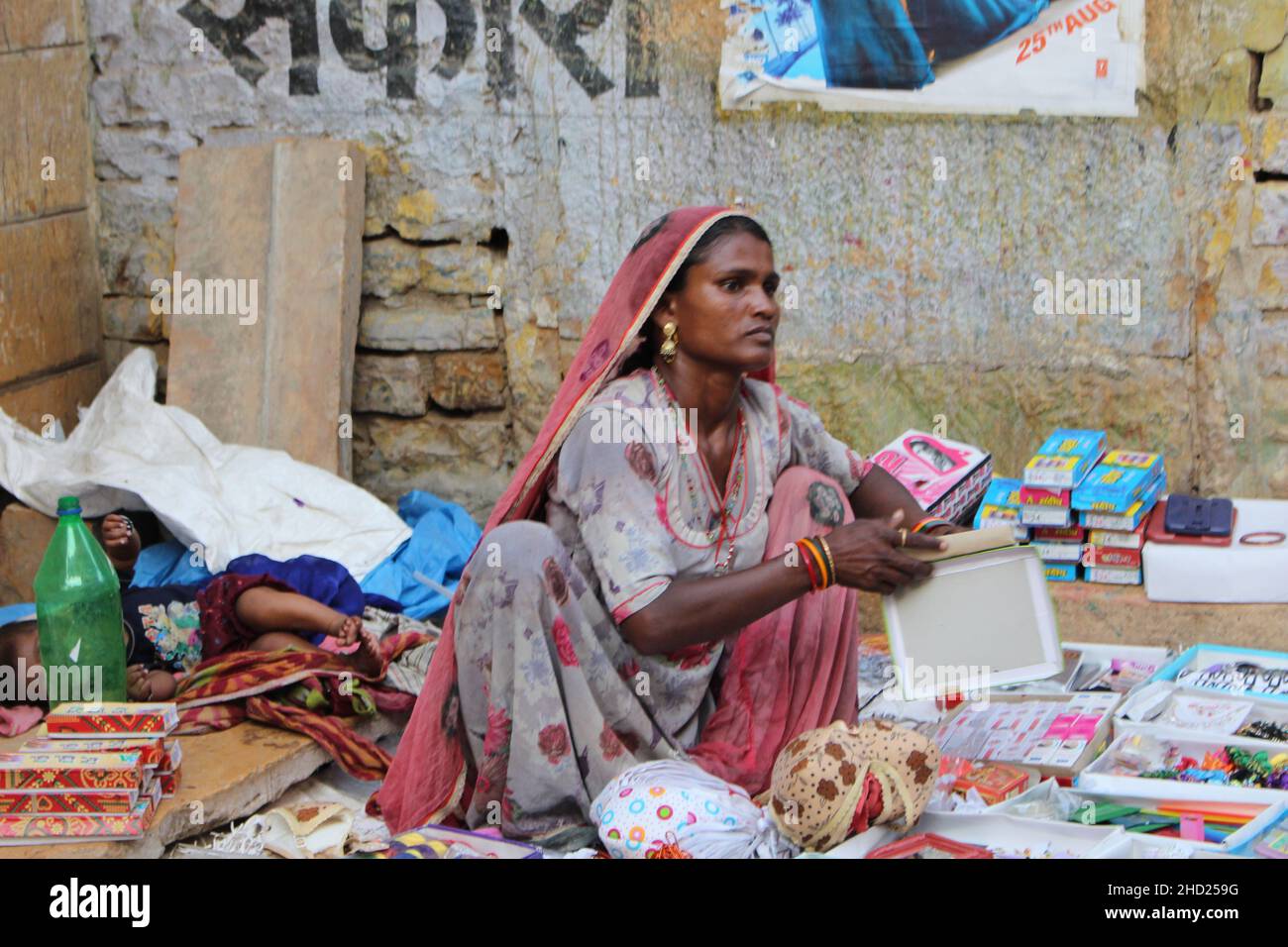 I ricordi di viaggio mu in India Foto Stock