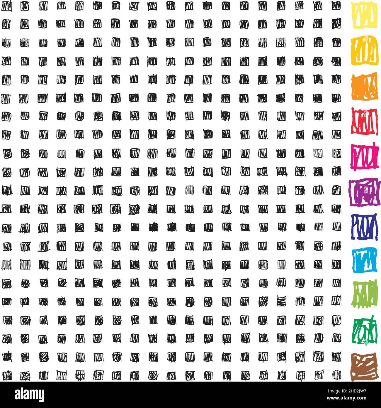 doodle pixels grigio texture Illustrazione Vettoriale