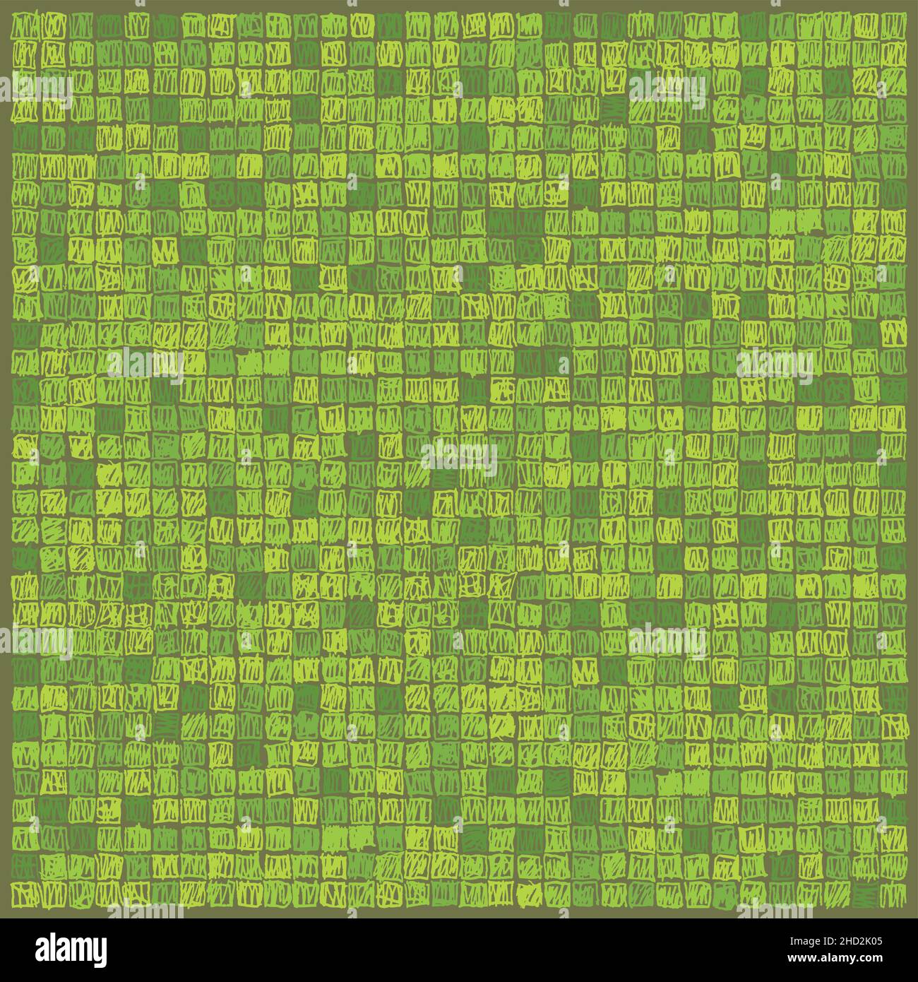 doodle pixel verde scuro texuture Illustrazione Vettoriale