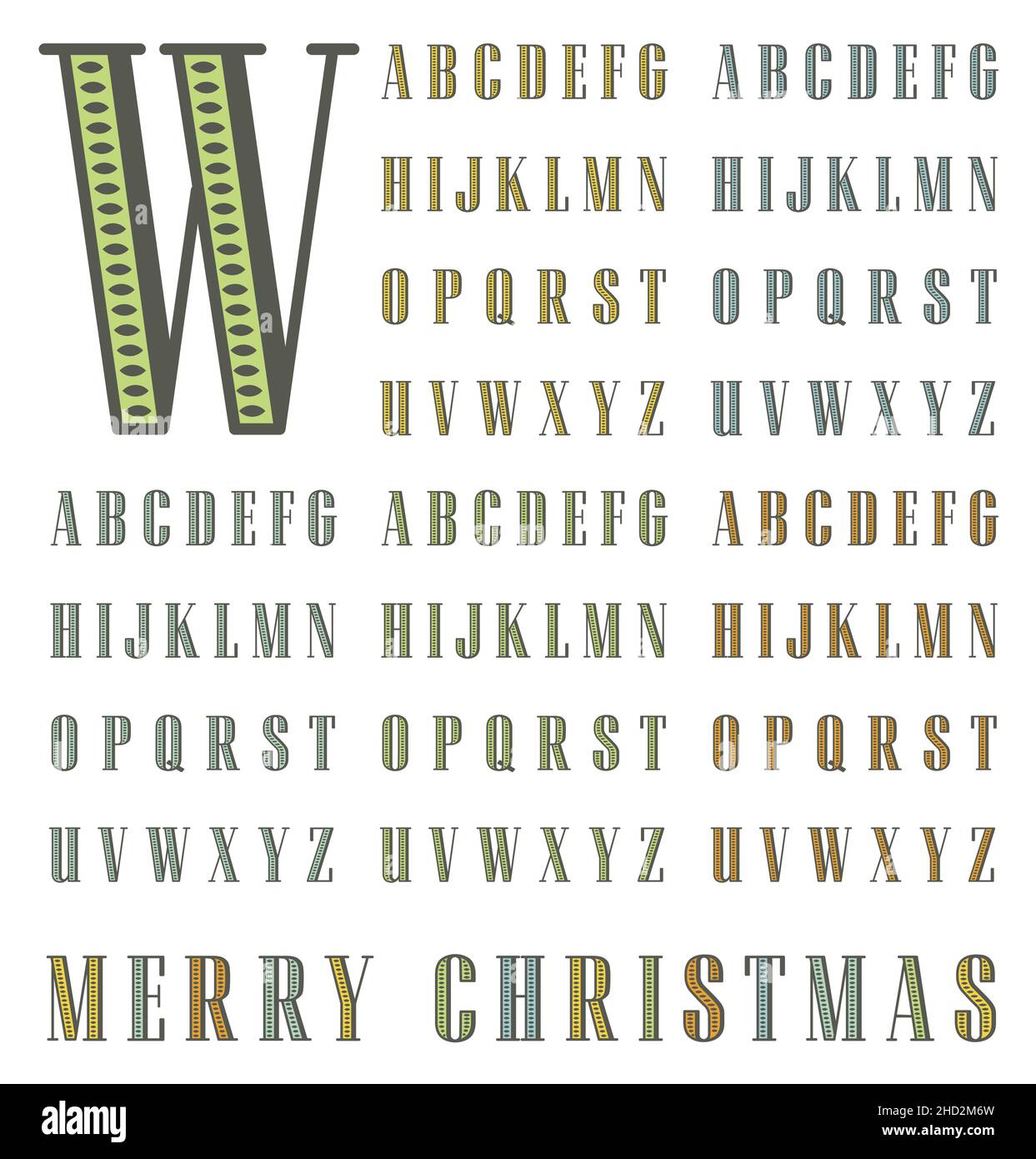 caratteri alfabetici vettoriali vintage halftone in due colori pieni Illustrazione Vettoriale