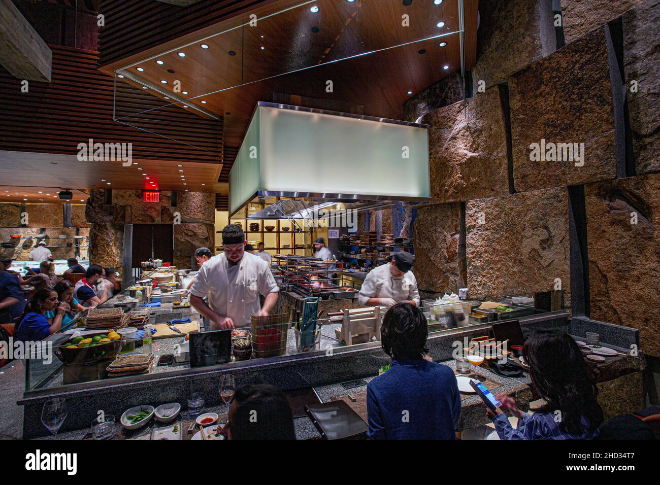 Stati Uniti / USA / New York / cucina giapponese presso l'elegante Zuma Restaurant New York Madison Avenue. Foto Stock