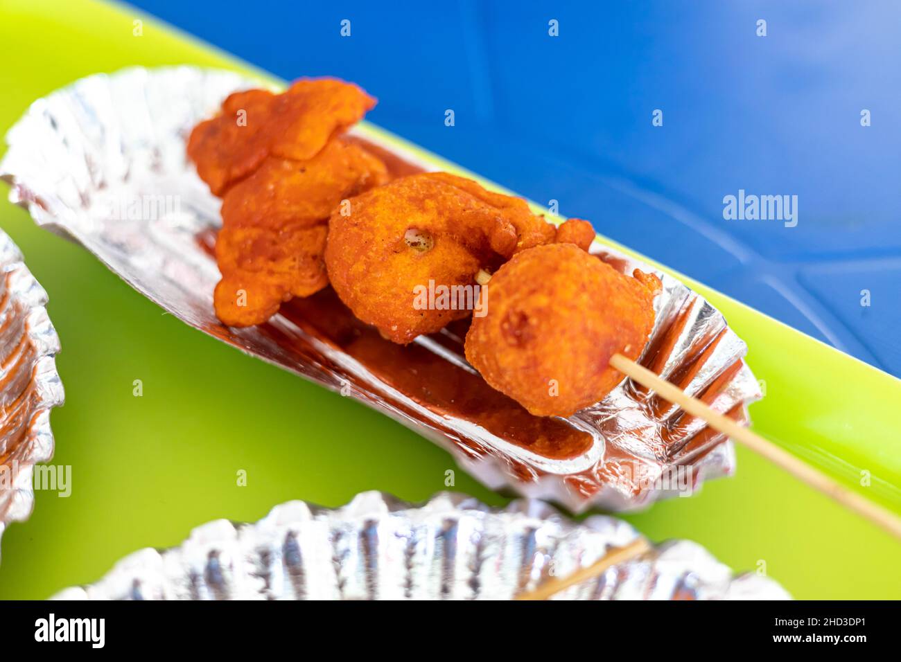 Popolare filippino Street food uova fritte Foto Stock