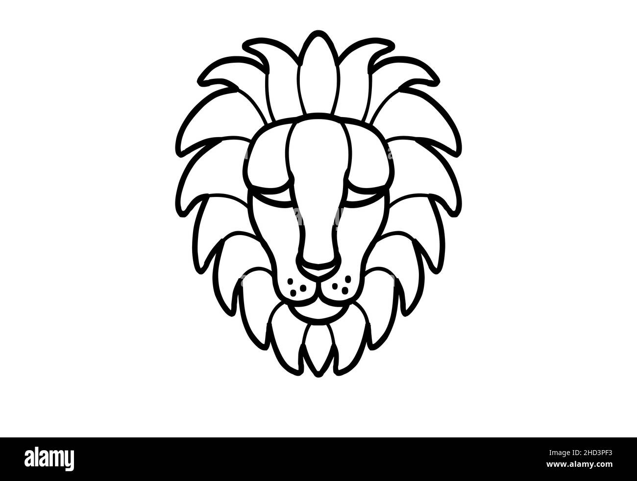 Il simbolo zodiacale leo, segno oroscopo su sfondo bianco. Royalty stock di alta qualità di leo segni isolati su sfondo bianco Foto Stock