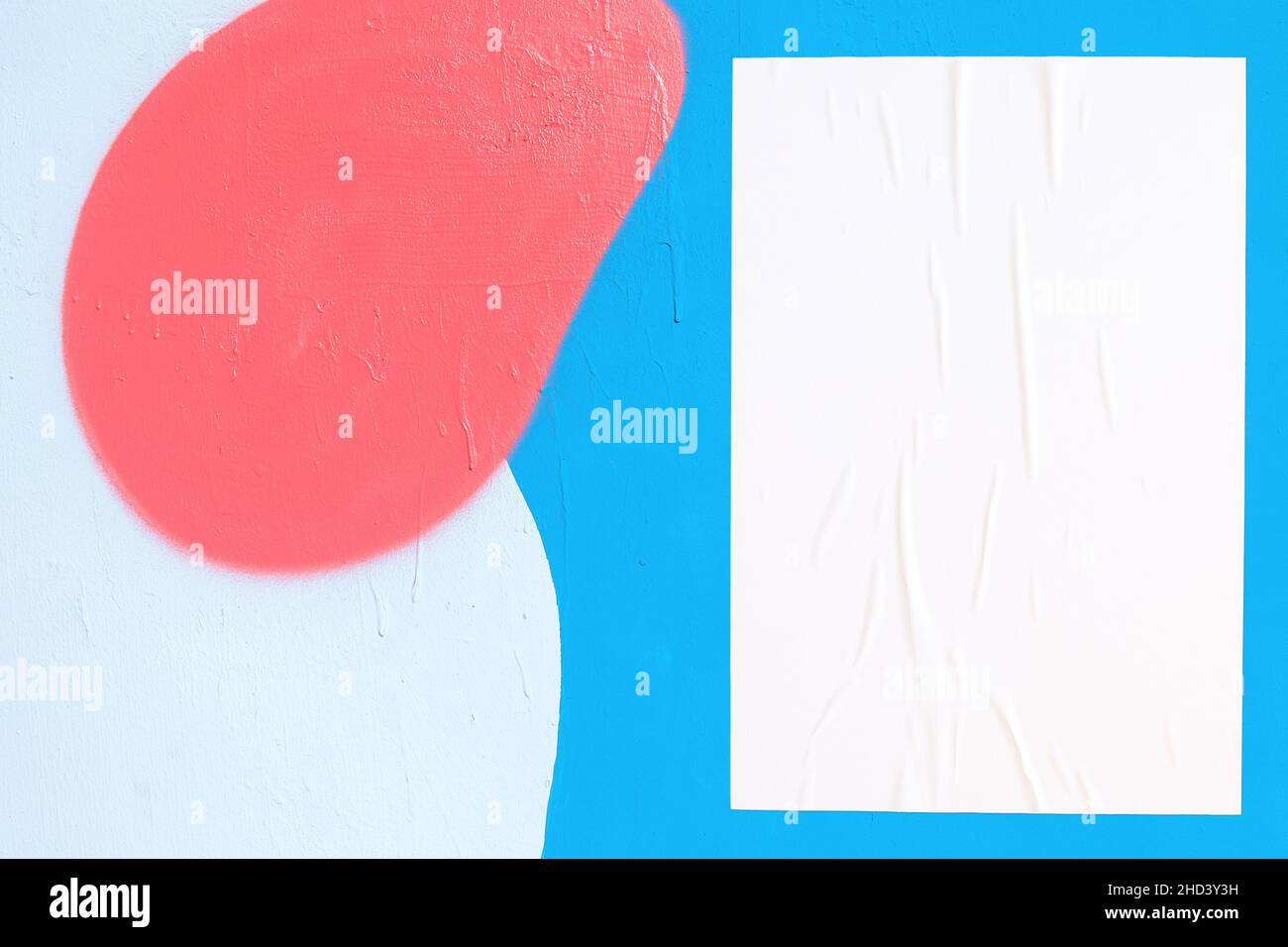 colorata texture urbana delle pareti con dima per poster incollato e rugoso Foto Stock