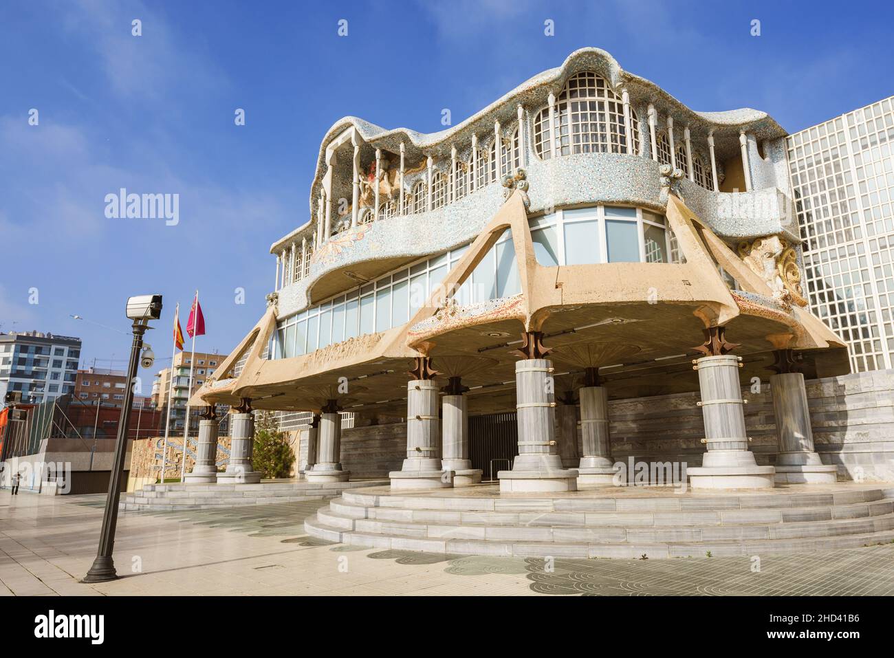 Cartagena, Spagna. Gennaio 1, 2022. Vista esterna dell'Asamblea Regional de Murcia (Assemblea Regionale Murcia) Foto Stock