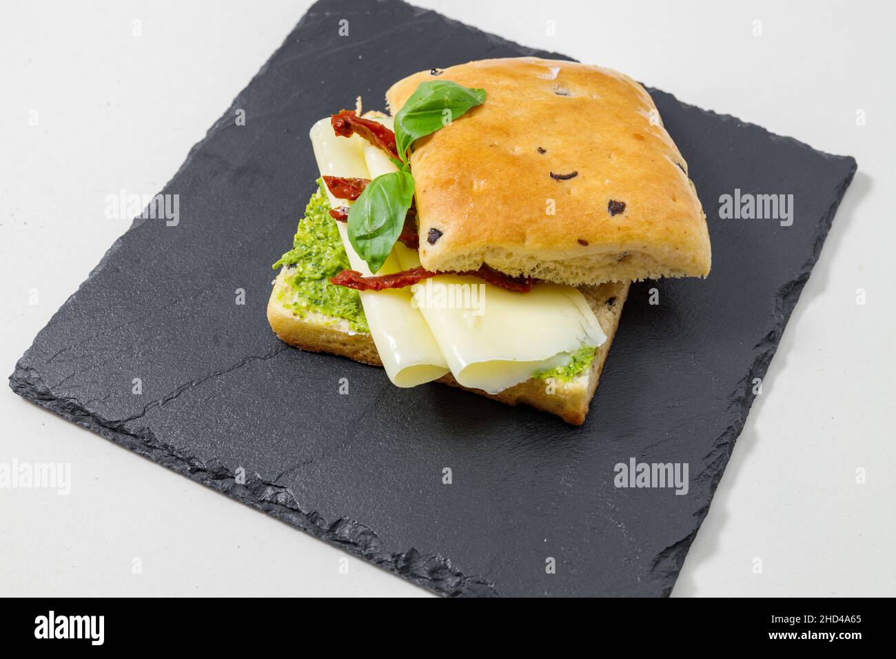 Gustosi, calorie e farine per snack Foto Stock