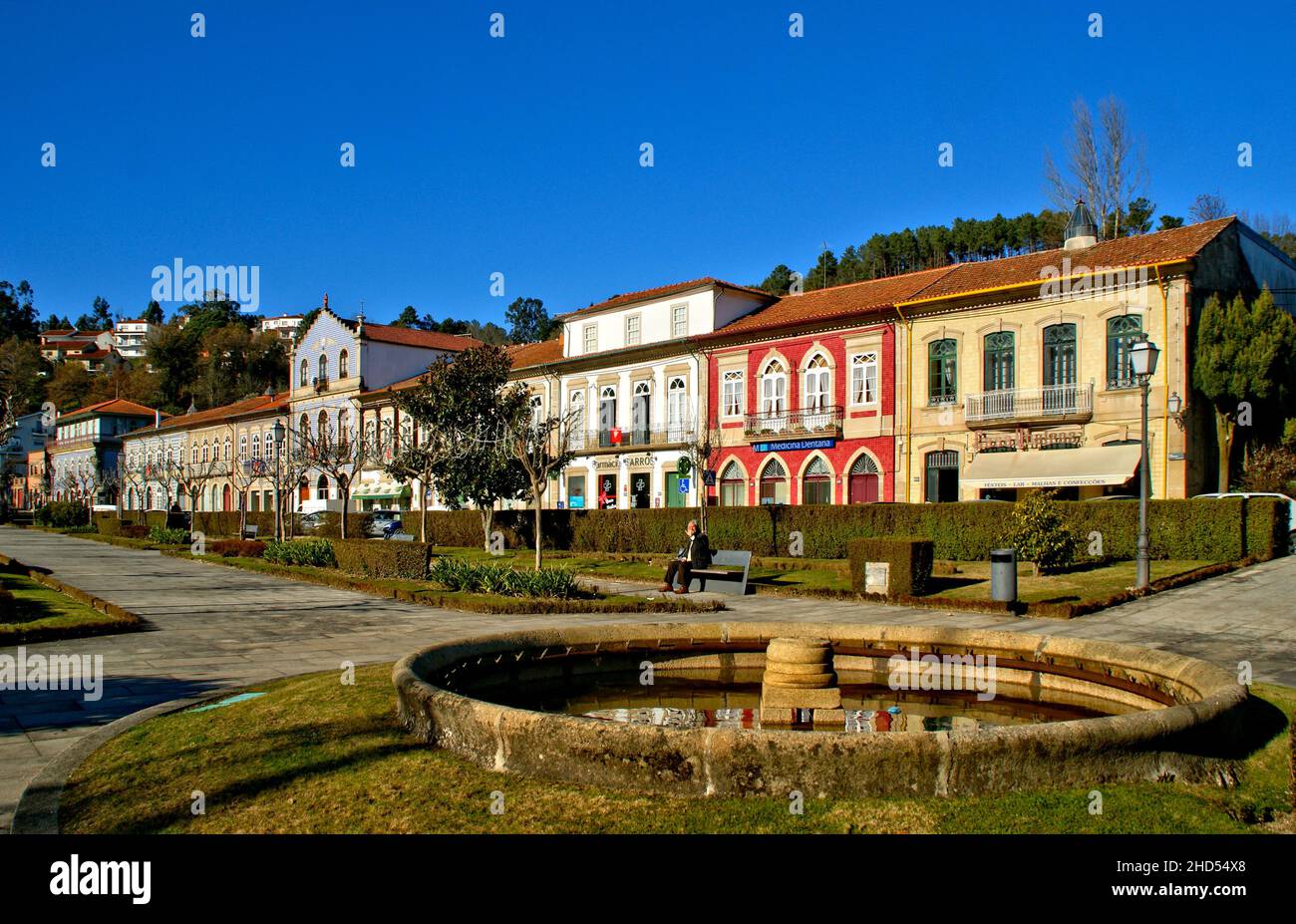 Piazza a Cabeceiras de basso, Portogallo Foto Stock