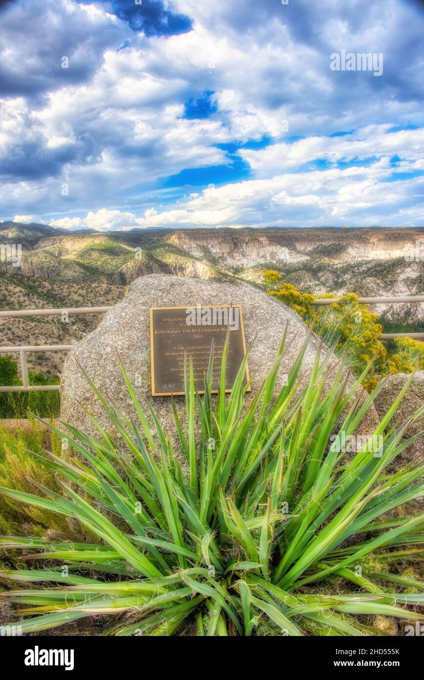 Splendida vista panoramica dalla targa Kasha-Katuwe Tent Rocks Foto Stock