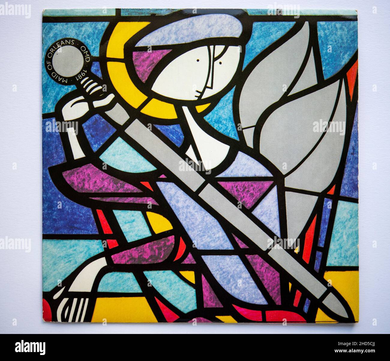 Copertina del singolo Maid of Orleans di Orchestral Meives in the Dark (OMD), pubblicato nel 1982 Foto Stock