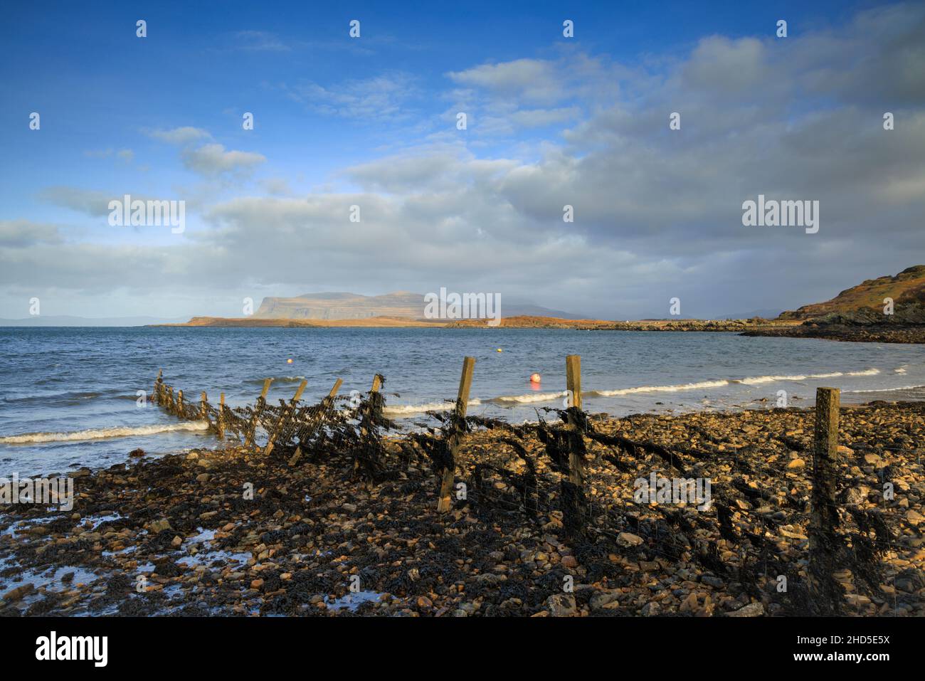 Loch na Lathaich sull'isola di Mull. Foto Stock