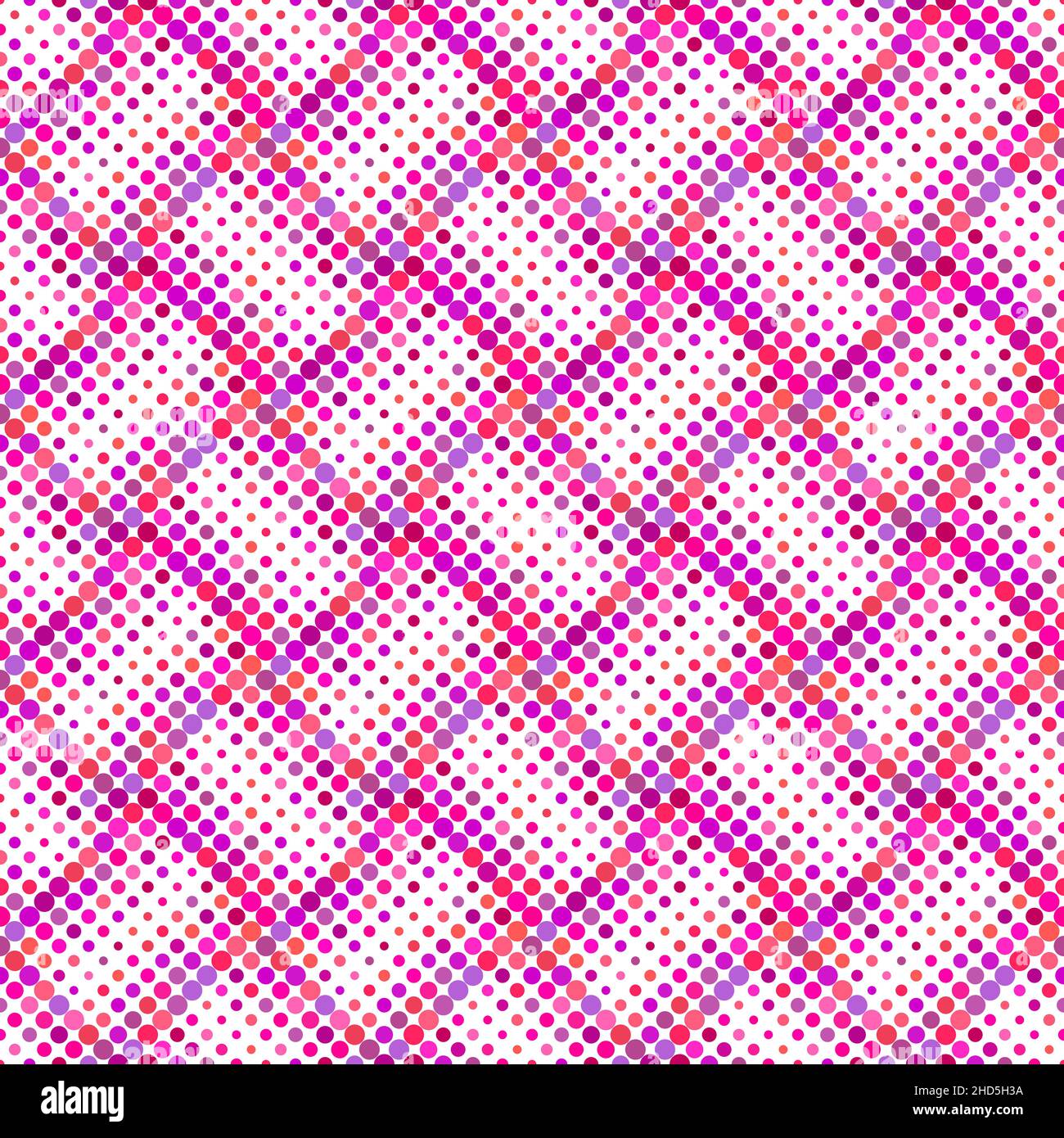 Design di sfondo geometrico senza cuciture con motivo a cerchio rosa profondo Illustrazione Vettoriale