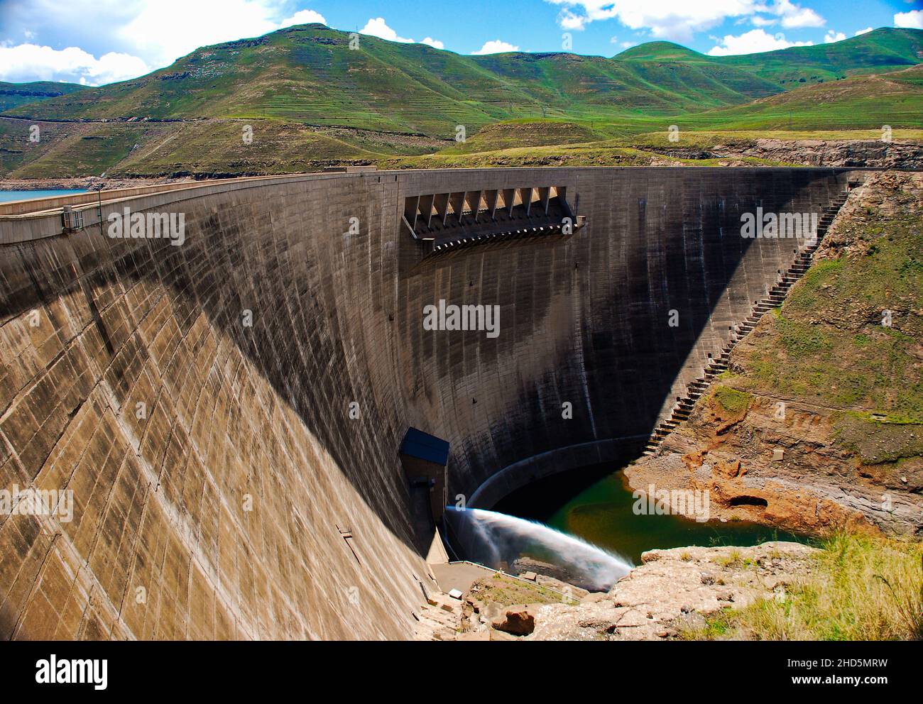 Lesotho Highlands Water Project la diga di Katse in Sudafrica Foto Stock