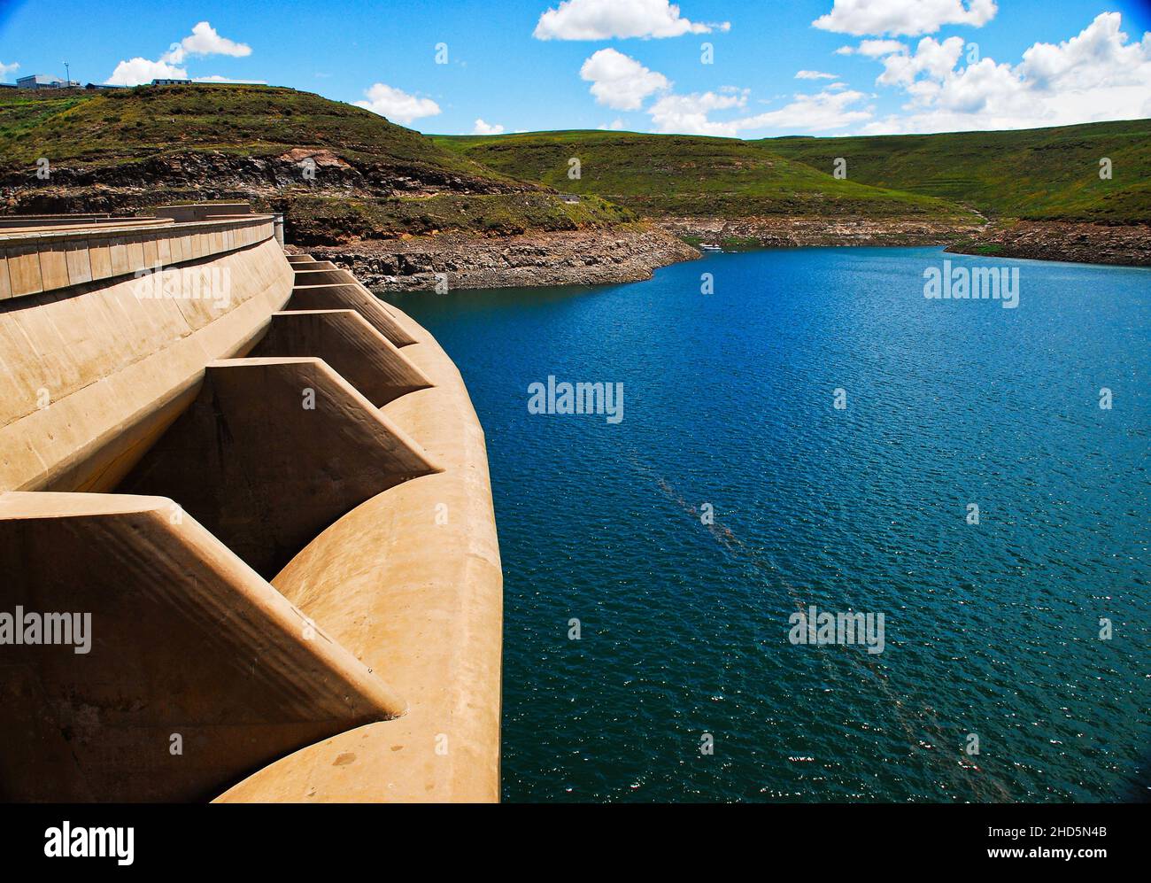 Lesotho Highlands Water Project in Sudafrica la diga di Katse Foto Stock
