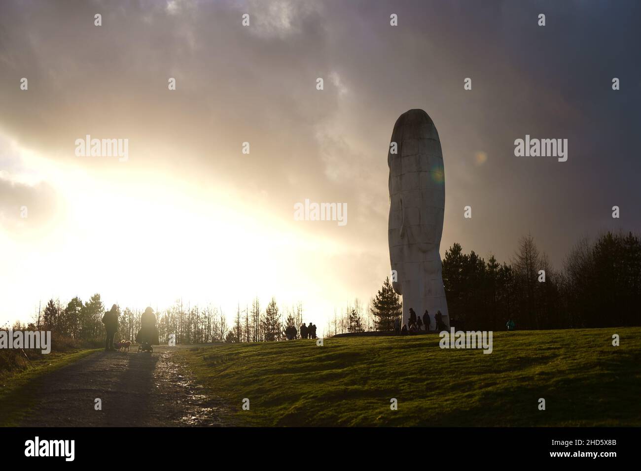 La scultura da sogno a Sutton Manor a St Helens Foto Stock