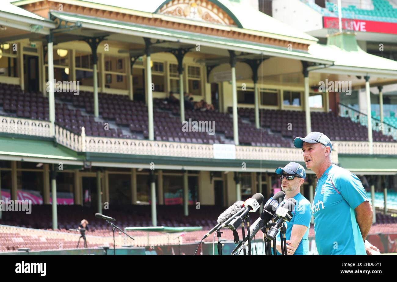 L'assistente inglese Graham Thorpe Coach durante una conferenza stampa al Sydney Cricket Ground, Sydney. Data foto: Martedì 4 gennaio 2022. Foto Stock