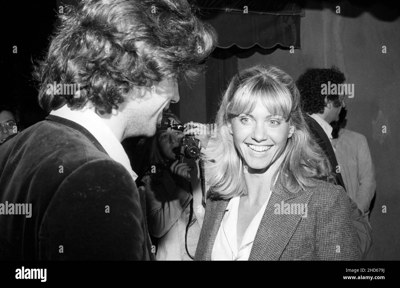 John Travolta e Olivia Newton-John Circa 1980's Credit: Ralph Dominguez/MediaPunch Foto Stock